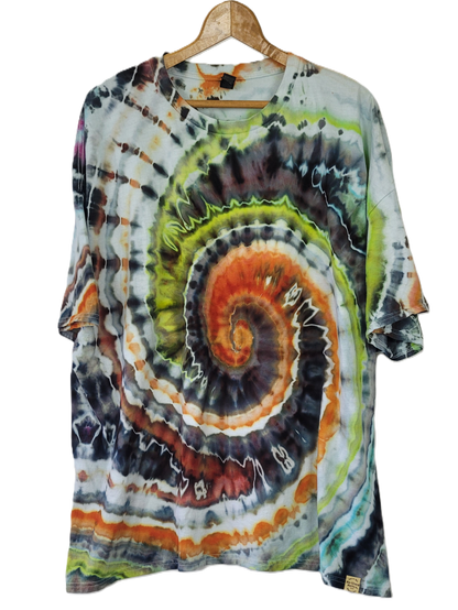 Solar Eclipse Spiral Tie-Dye T-Shirt – Adult, Unisex, Size 4XL