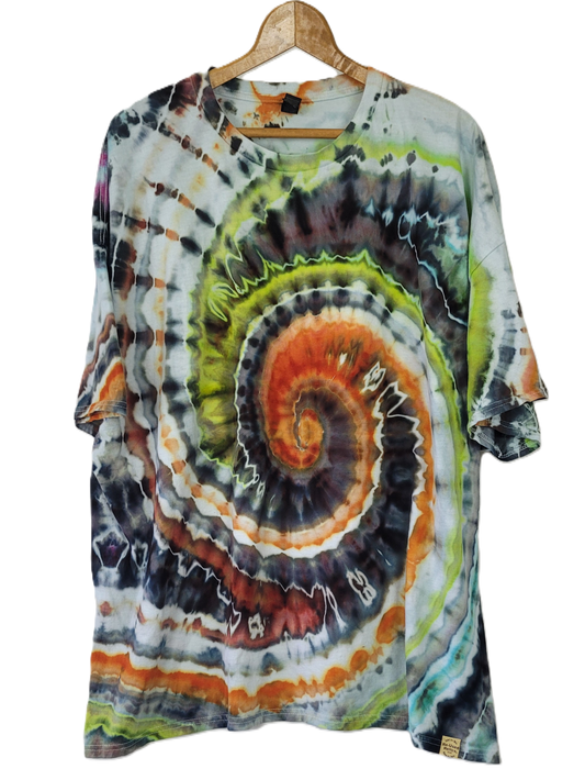 Solar Eclipse Spiral Tie-Dye T-Shirt – Adult, Unisex, Size 4XL
