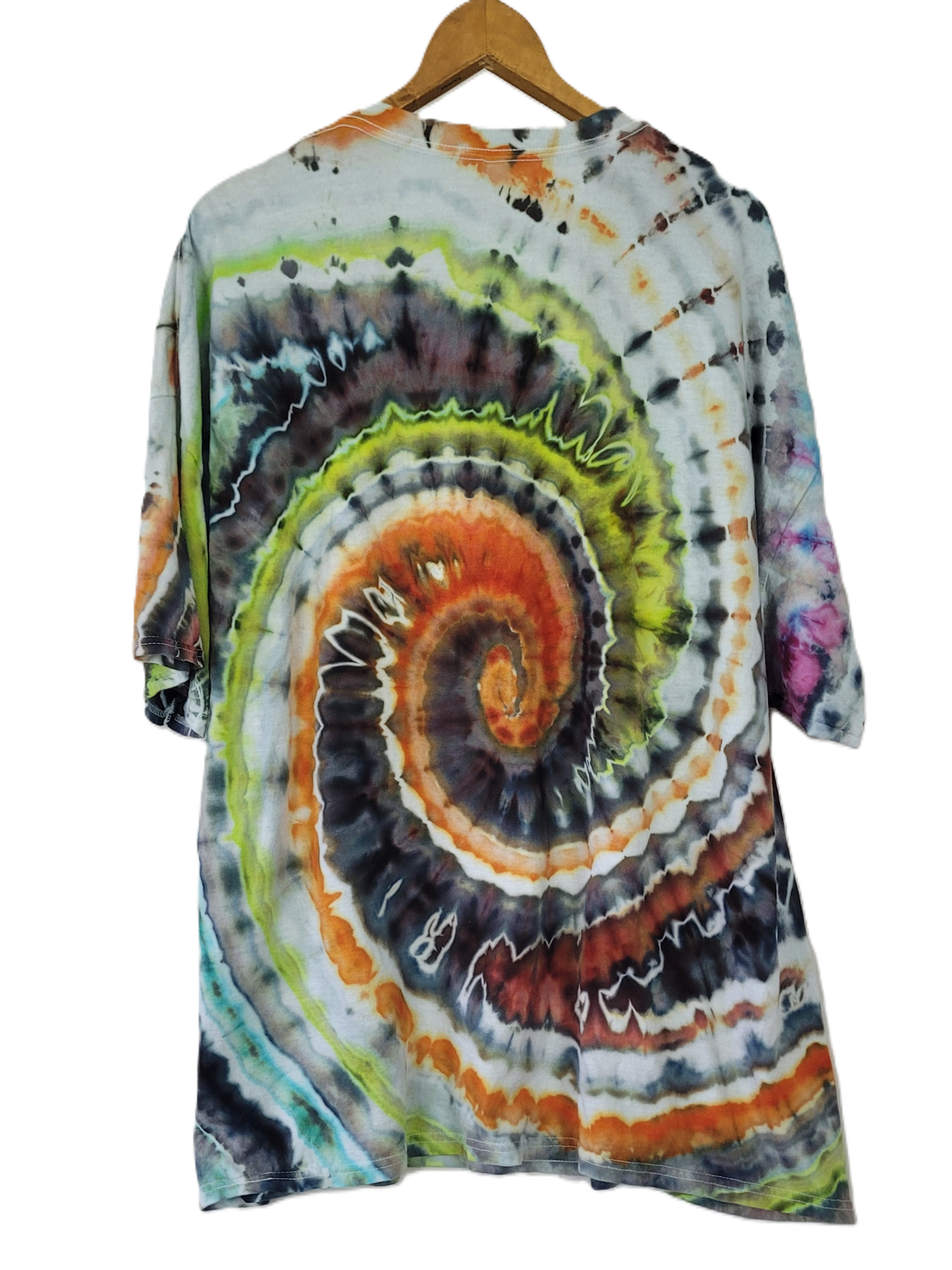 Solar Eclipse Spiral Tie-Dye T-Shirt – Adult, Unisex, Size 4XL