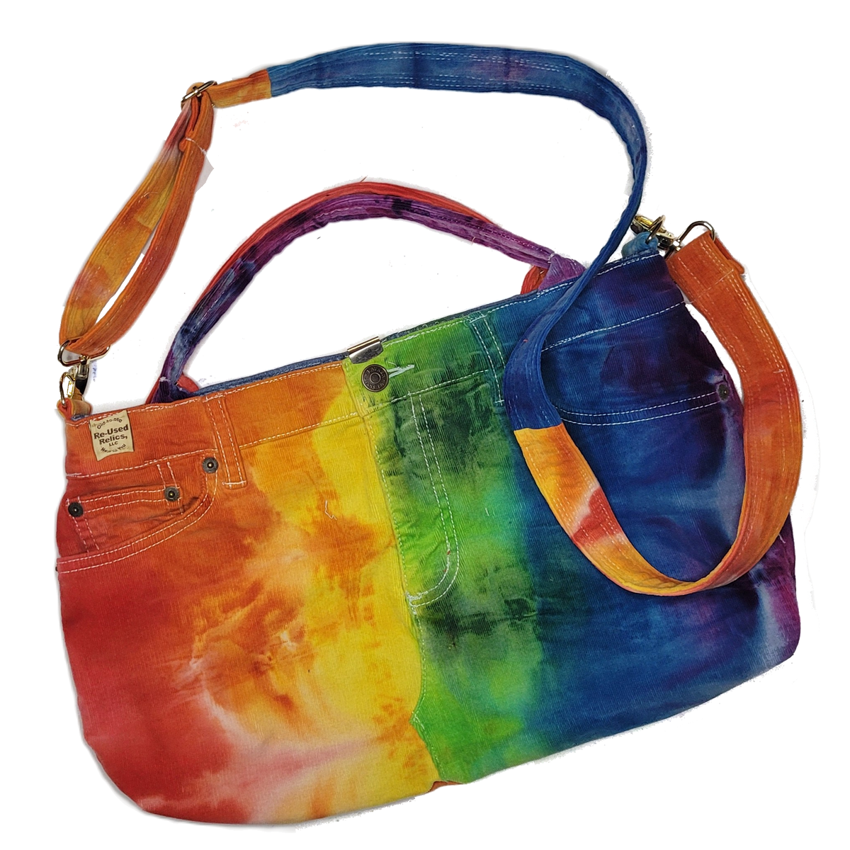 Rainbow Tie-Dye Hand Bag