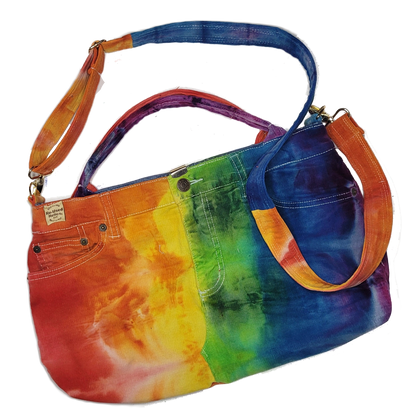 Rainbow Tie-Dye Hand Bag