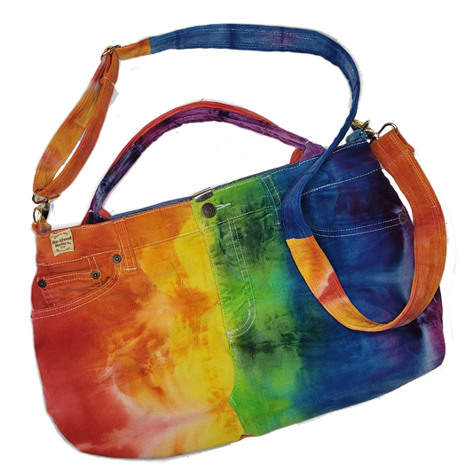 Rainbow Tie-Dye Hand Bag