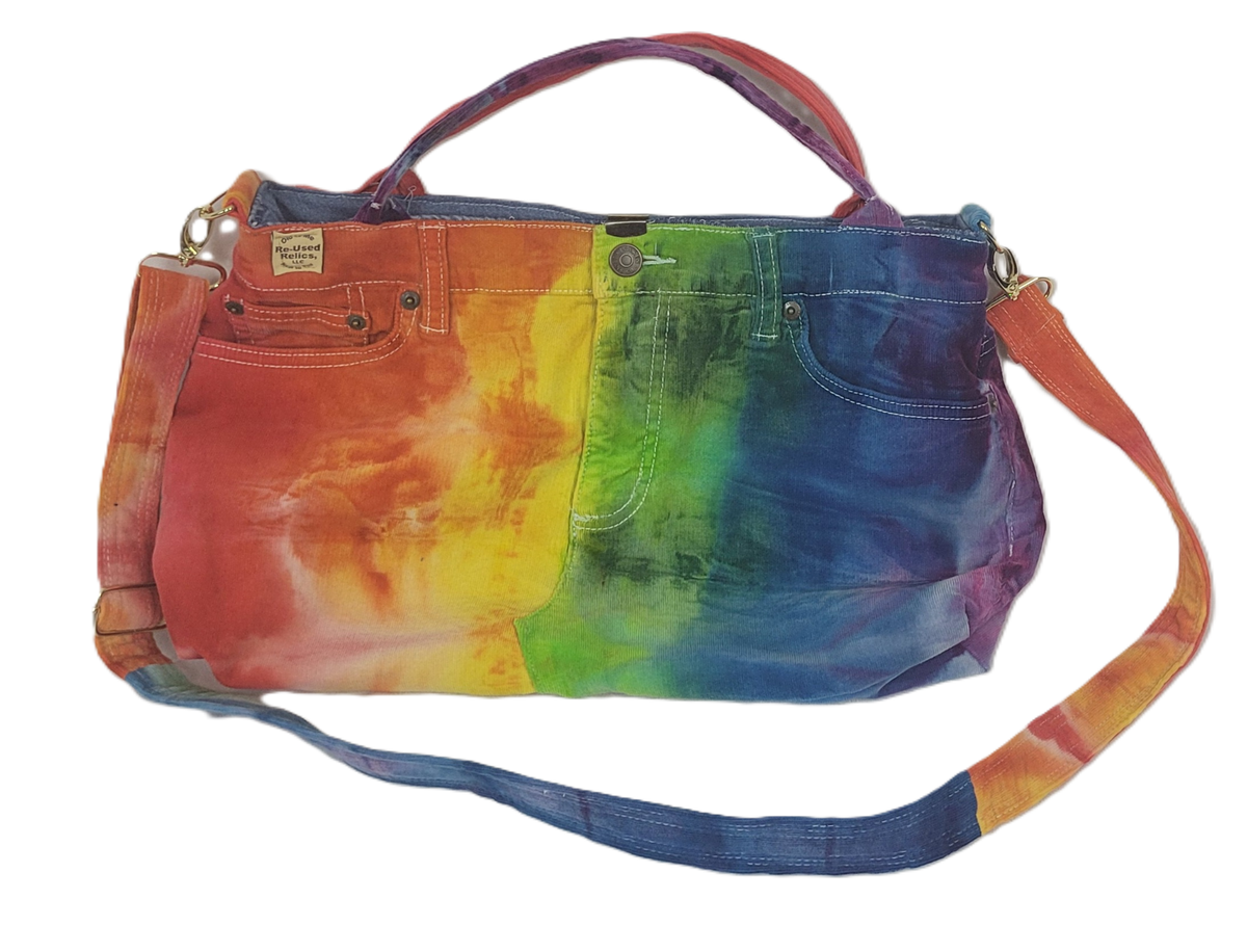 Rainbow Tie-Dye Hand Bag