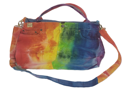 Rainbow Tie-Dye Hand Bag