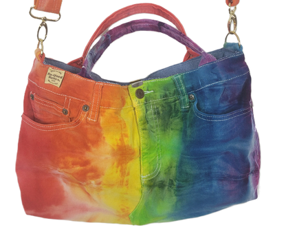 Rainbow Tie-Dye Hand Bag
