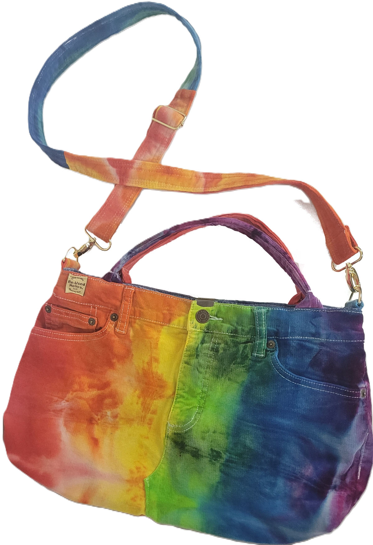 Rainbow Tie-Dye Hand Bag
