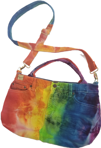 Rainbow Tie-Dye Hand Bag