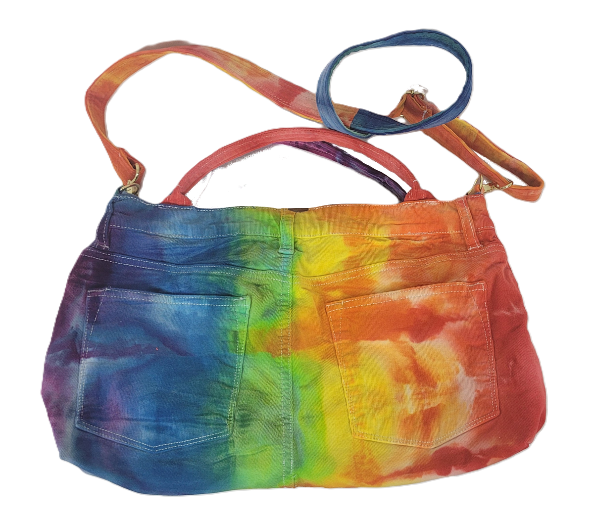 Rainbow Tie-Dye Hand Bag