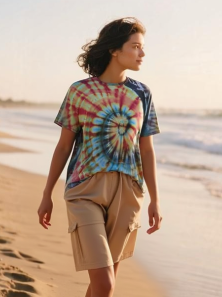 Afterglow Helix Tie-Dye T-Shirt – Adult, Unisex, Size XXL
