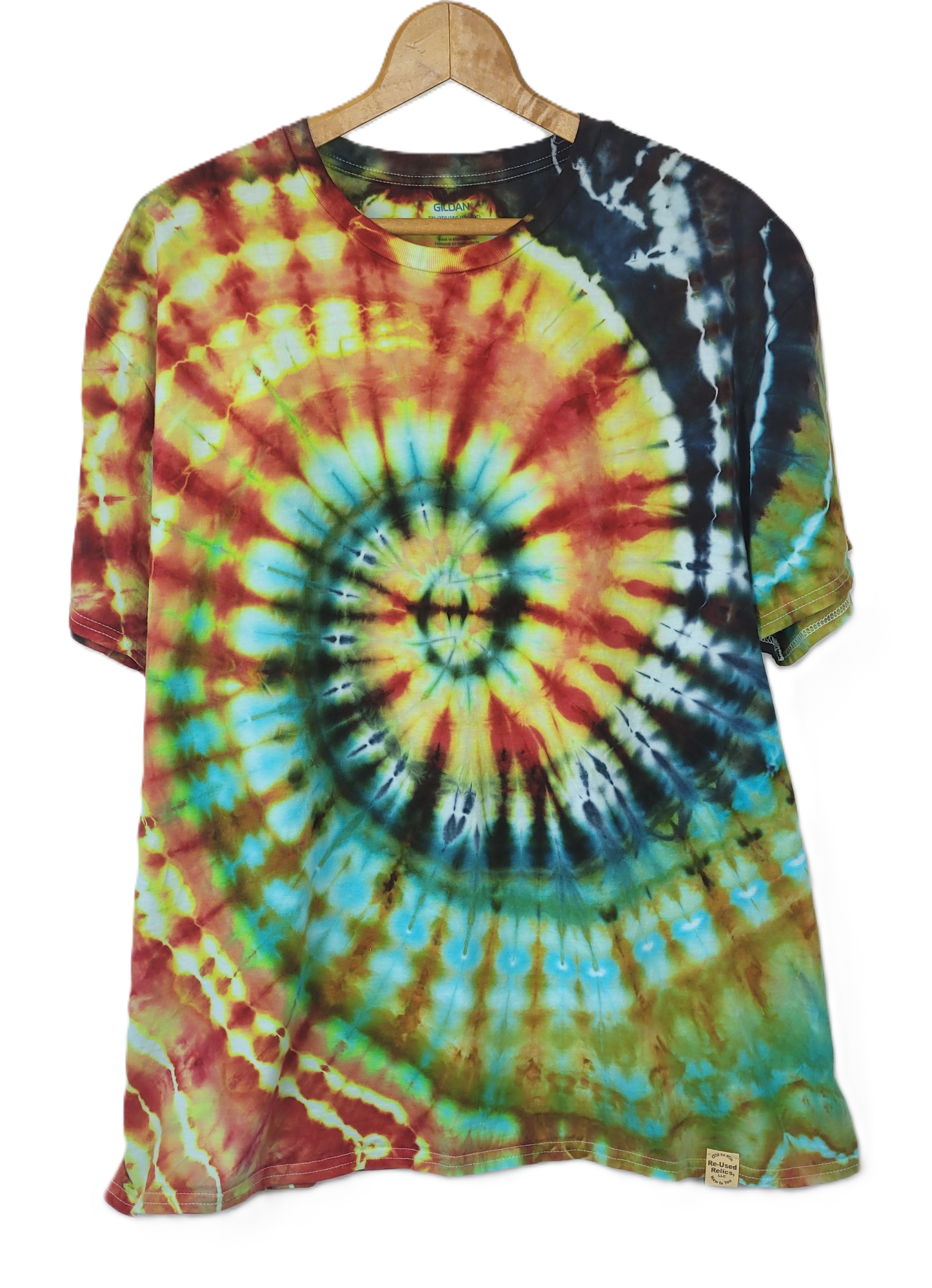 Afterglow Helix Tie-Dye T-Shirt – Adult, Unisex, Size XXL