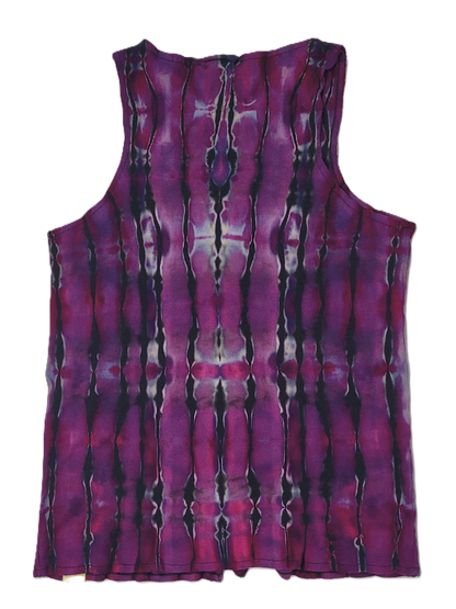 Midnight Magenta Ribbed Button-Up Tank – Adult, Ladies