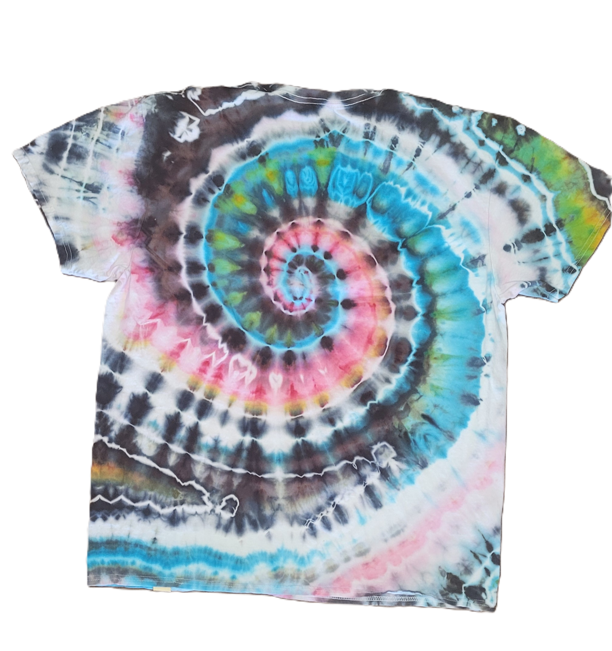 The Cosmic Nautilus Tie-Dye T-Shirt – Adult, Unisex, Size XL