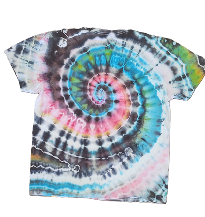 The Cosmic Nautilus Tie-Dye T-Shirt – Adult, Unisex, Size XL