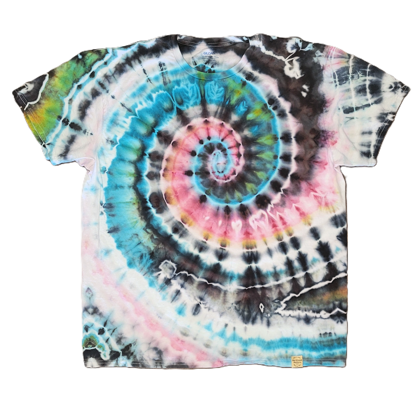 The Cosmic Nautilus Tie-Dye T-Shirt – Adult, Unisex, Size XL