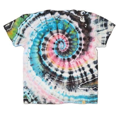 The Cosmic Nautilus Tie-Dye T-Shirt – Adult, Unisex, Size XL