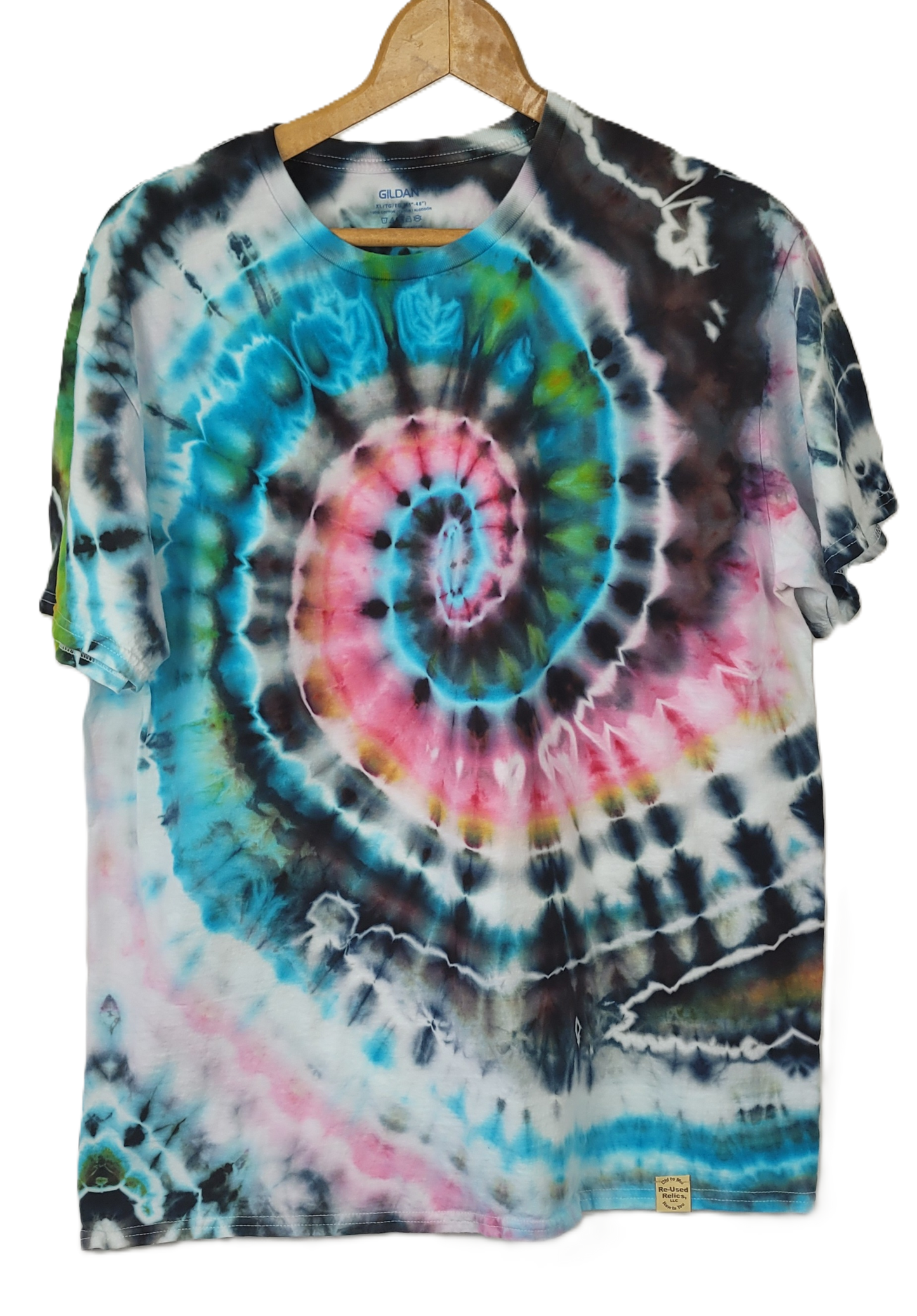 The Cosmic Nautilus Tie-Dye T-Shirt – Adult, Unisex, Size XL