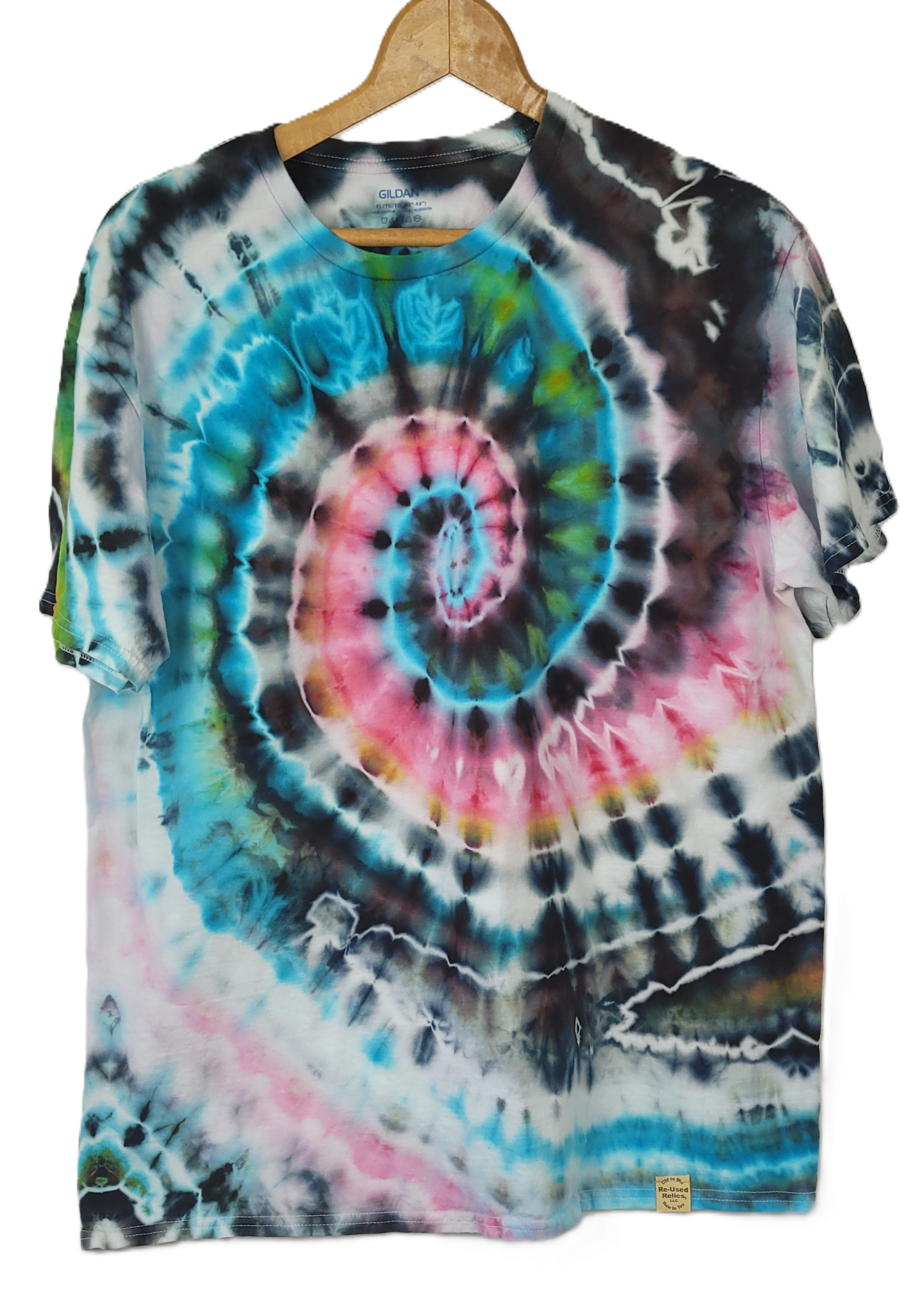 The Cosmic Nautilus Tie-Dye T-Shirt – Adult, Unisex, Size XL