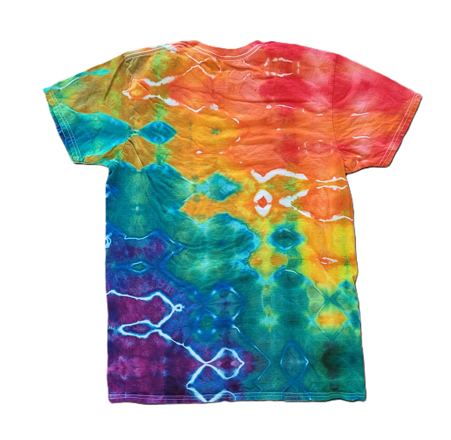 The Chromatic Glitch Tie-Dye T-Shirt – Adult, Unisex, Size M