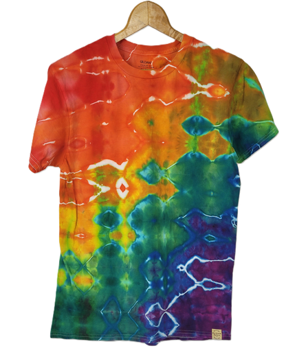 The Chromatic Glitch Tie-Dye T-Shirt – Adult, Unisex, Size M
