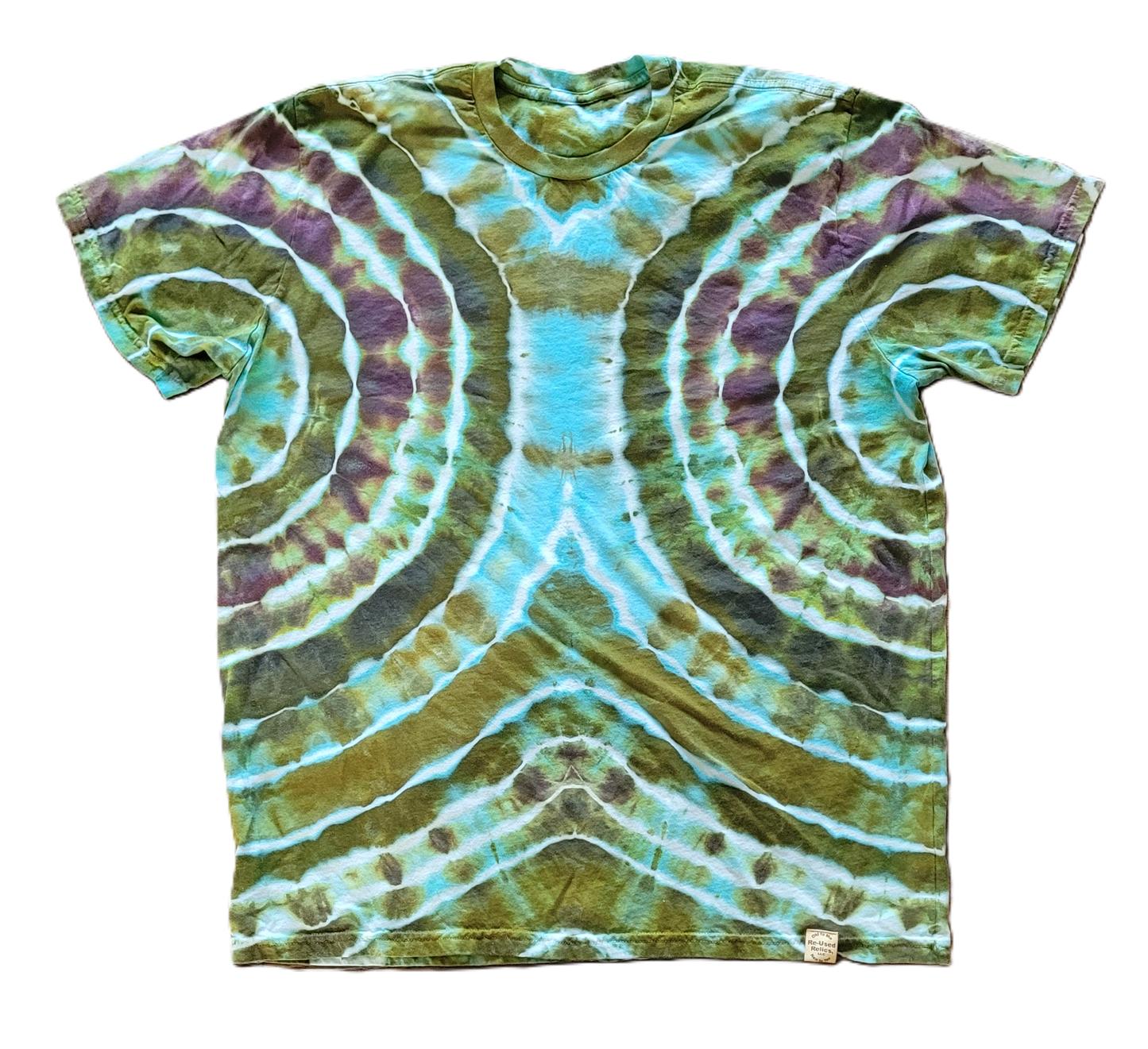 Symmetrical geode tie-dye unisex tee