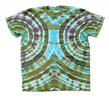 Symmetrical geode tie-dye unisex tee