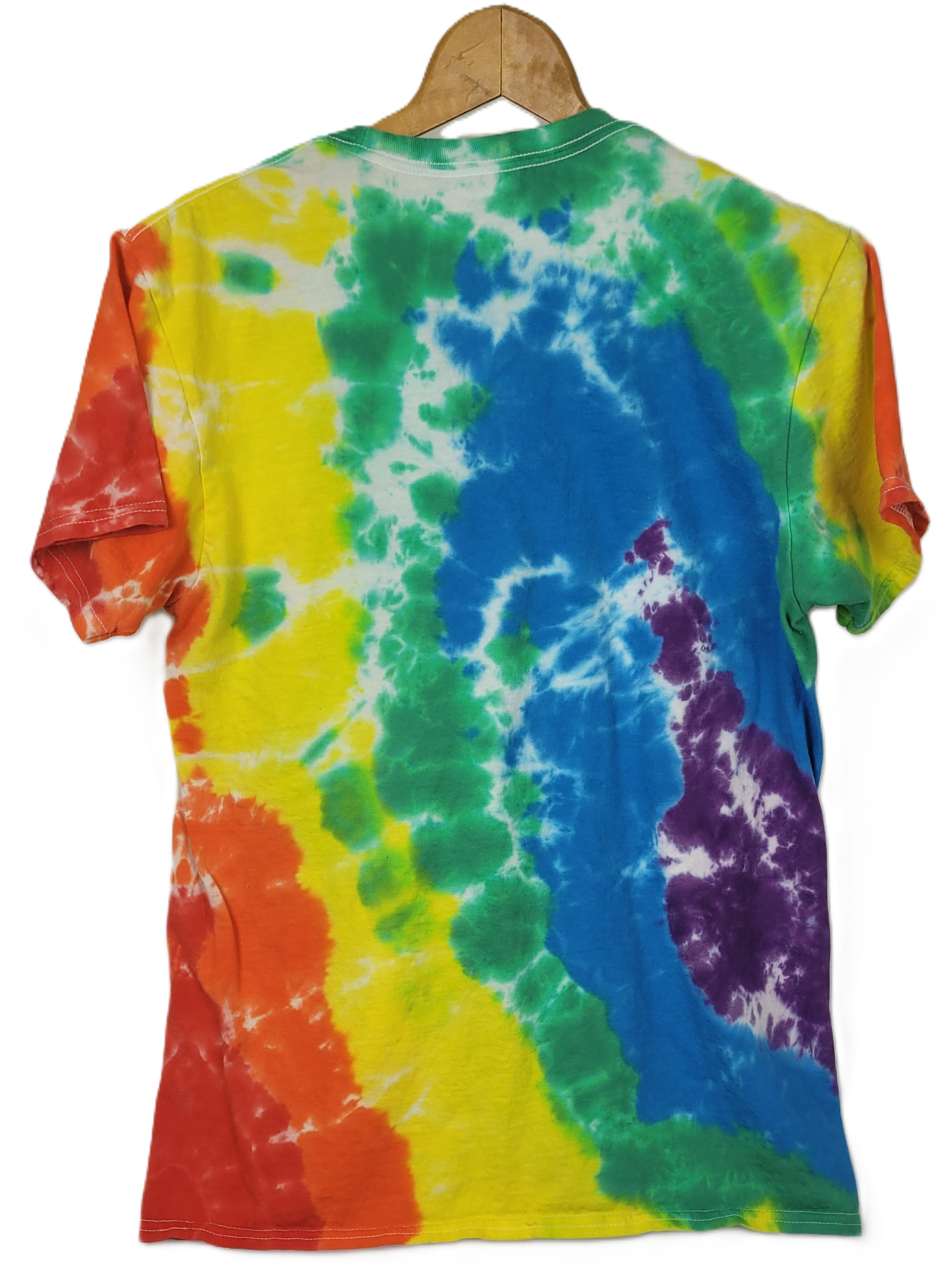 Liquid Rainbow Tie-Dye T-Shirt - Adult, Unisex, Size M - Re-Used Relics