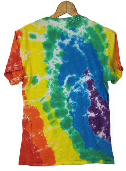 Liquid Rainbow Tie-Dye T-Shirt - Adult, Unisex, Size M - Re-Used Relics