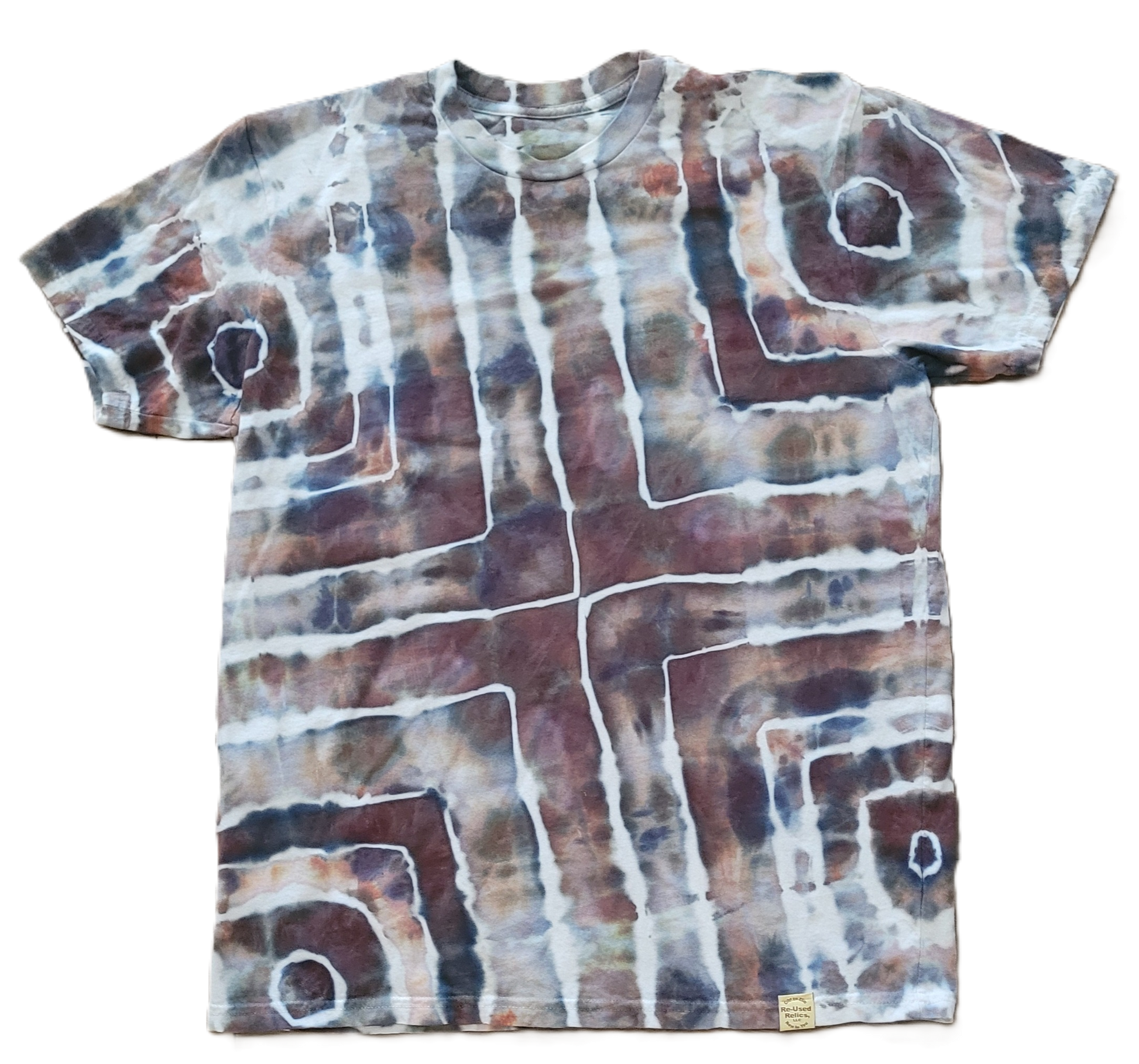 Linear Stone Tie-Dye T-Shirt - Adult, Unisex - Re-Used Relics