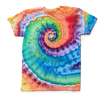 The Zenith Spiral Tie-Dye T-Shirt – Adult, Unisex, Size M