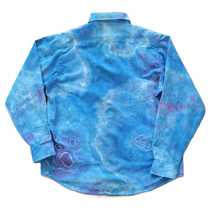 Midnight Geode Upcycled Button-Up Shirt - Adult, Men's, Size L