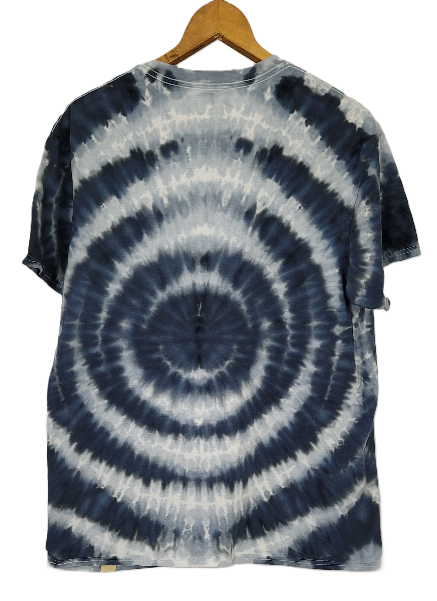 Monochromatic Wigwag Distortion Tie-Dye T-Shirt – Adult, Unisex, Size L