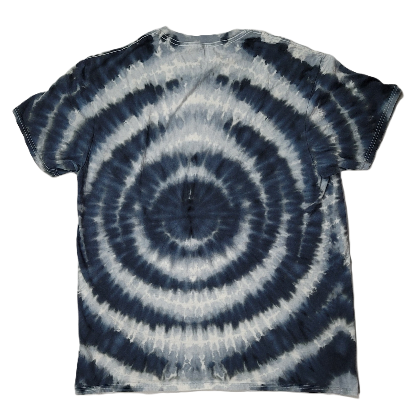 Monochromatic Wigwag Distortion Tie-Dye T-Shirt – Adult, Unisex, Size L