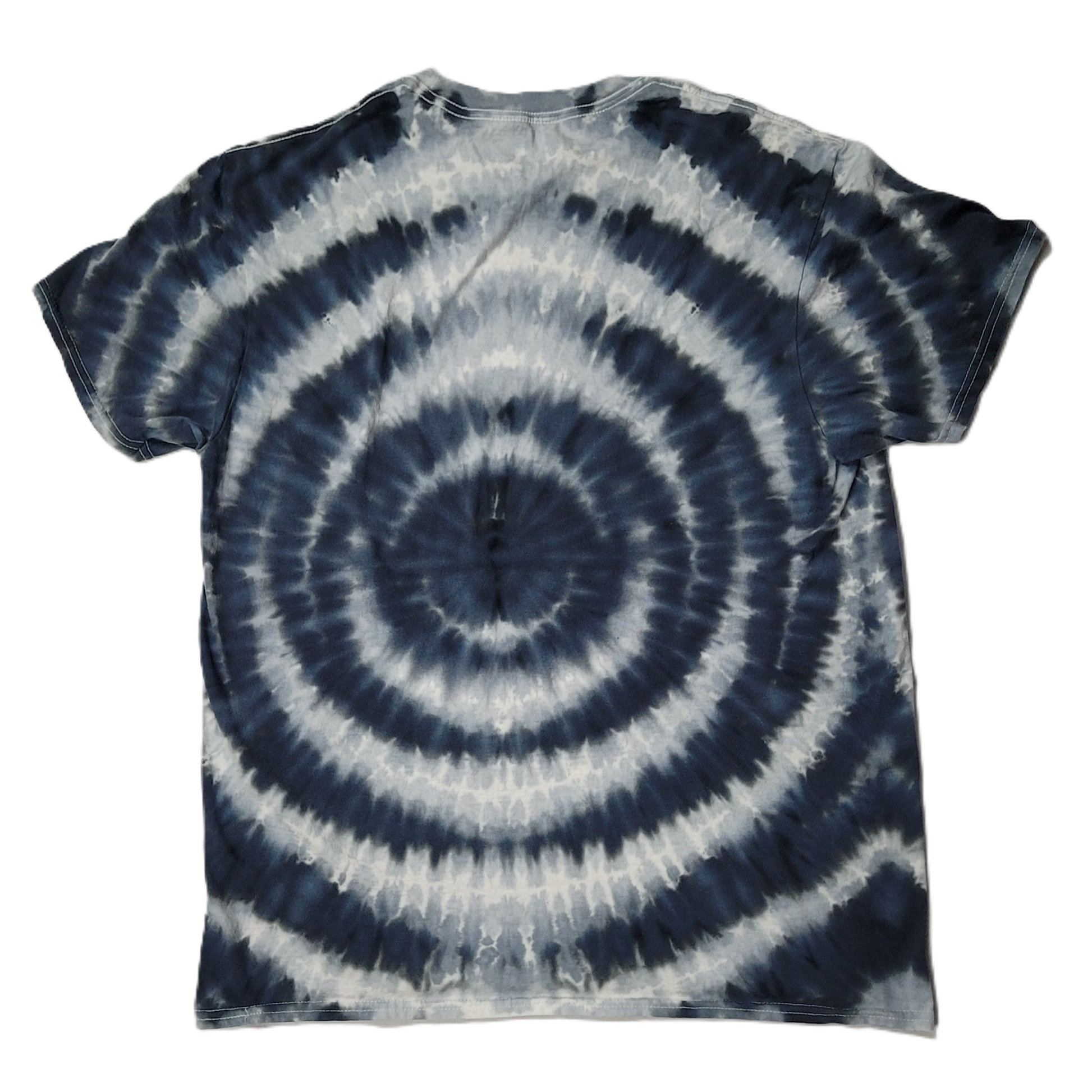 Monochromatic Wigwag Distortion Tie-Dye T-Shirt – Adult, Unisex, Size L