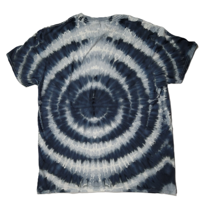 Monochromatic Wigwag Distortion Tie-Dye T-Shirt – Adult, Unisex, Size L