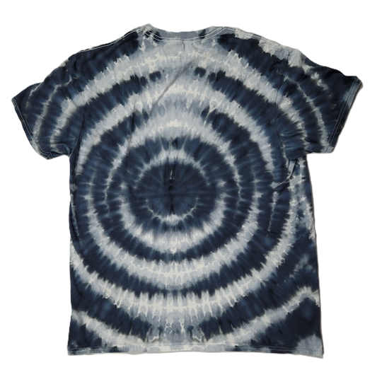 Monochromatic Wigwag Distortion Tie-Dye T-Shirt – Adult, Unisex, Size L