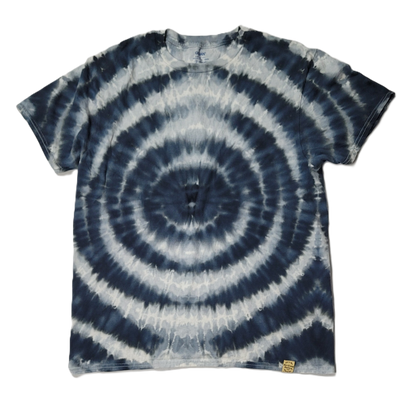 Monochromatic Wigwag Distortion Tie-Dye T-Shirt – Adult, Unisex, Size L