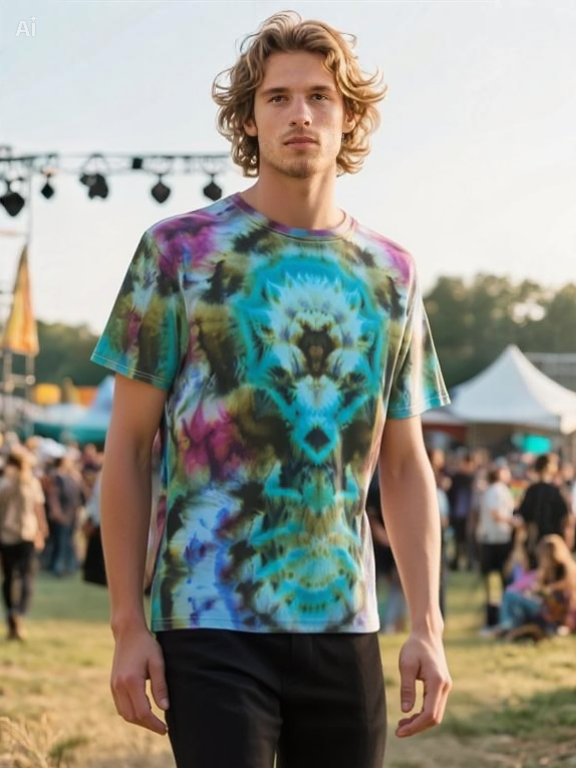 Mossy Glade Spirit Tie-Dye T-Shirt – Adult, Unisex, Size XL