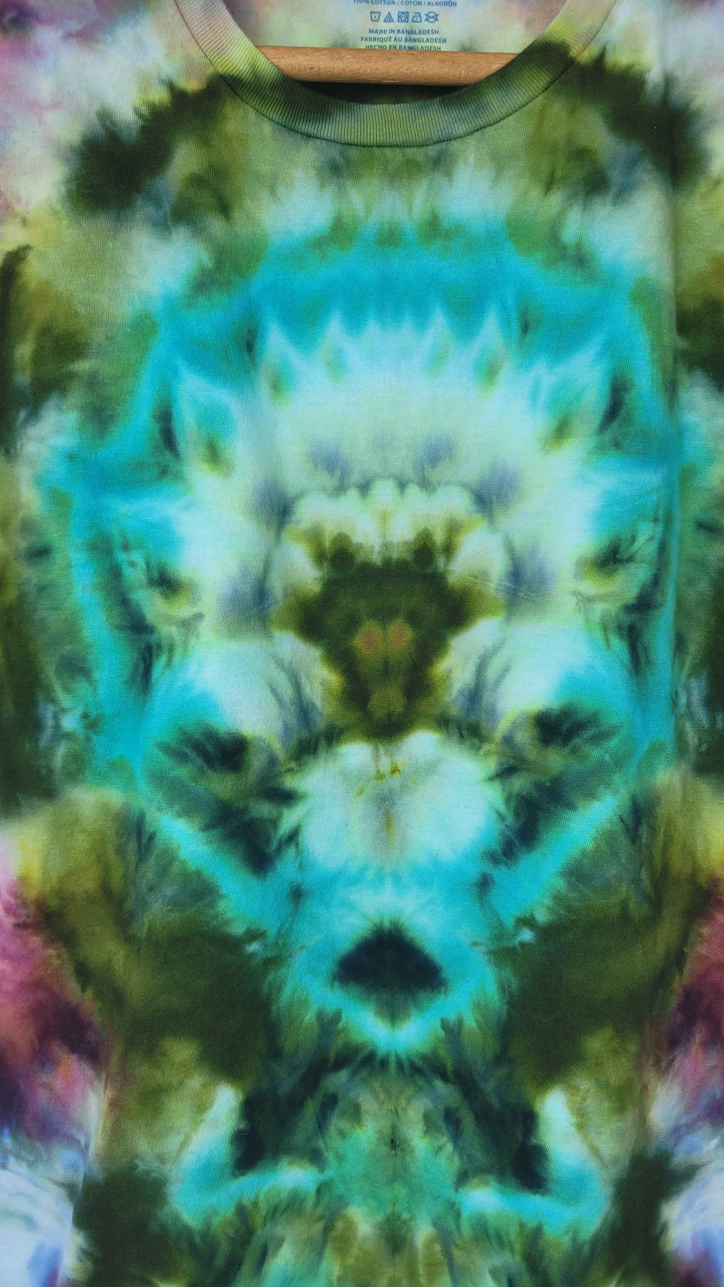 Mossy Glade Spirit Tie-Dye T-Shirt – Adult, Unisex, Size XL