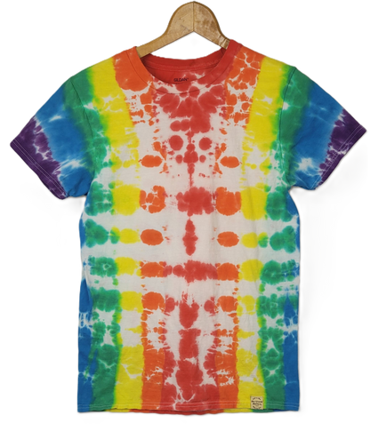 Rainbow Revolution  Tie-Dye T-Shirt - Adult, Unisex, Size M - Re-Used Relics