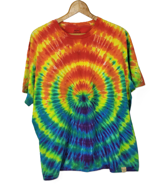 The Rainbow WigWag Tie-Dye T-Shirt – Adult, Unisex, Size XXL