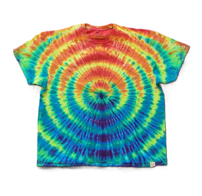 The Rainbow WigWag Tie-Dye T-Shirt – Adult, Unisex, Size XXL