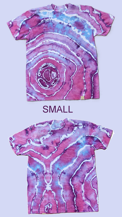 Amethyst Rings Tie-Dye T-Shirt - Adult, Unisex - Re-Used Relics