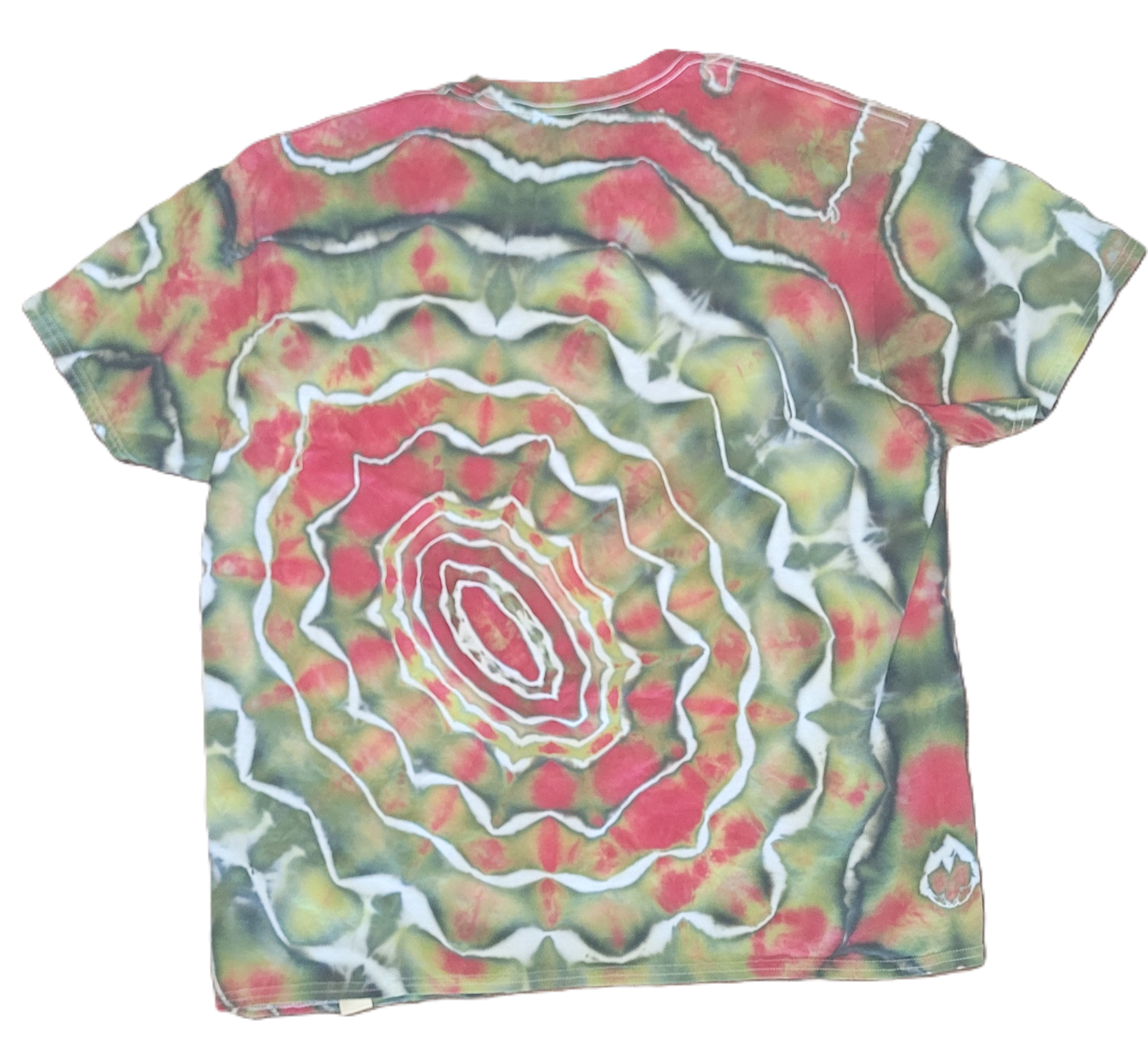 The Strawberry Sunburst Tie-Dye T-Shirt – Adult, Unisex, Size XXL