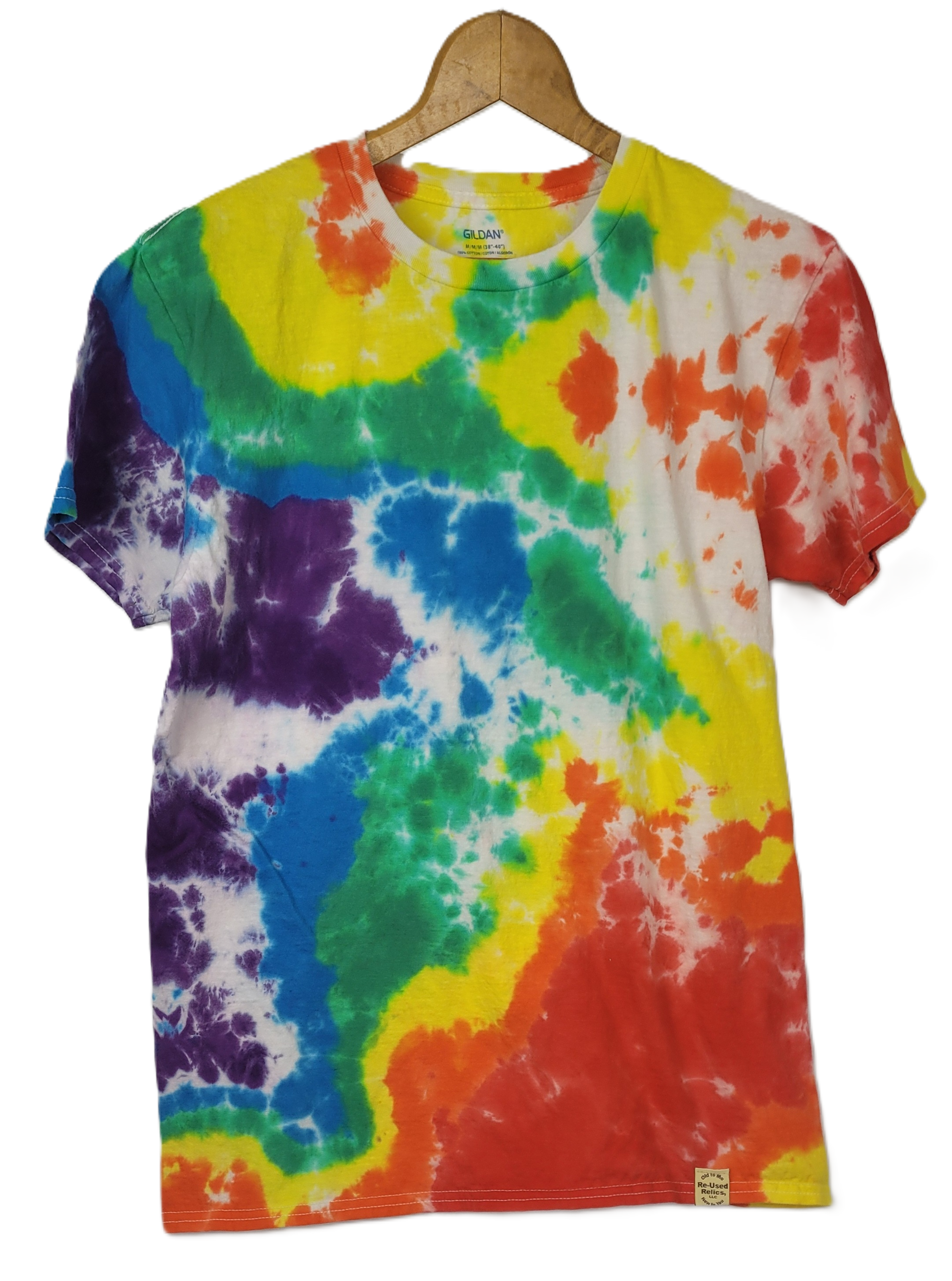 Technicolor Dreamscape  Tie-Dye T-Shirt - Adult, Unisex, Size M - Re-Used Relics