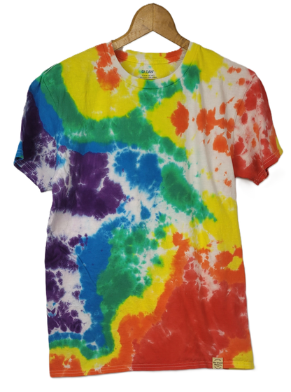Technicolor Dreamscape  Tie-Dye T-Shirt - Adult, Unisex, Size M - Re-Used Relics