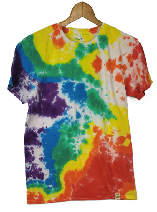 Technicolor Dreamscape  Tie-Dye T-Shirt - Adult, Unisex, Size M - Re-Used Relics