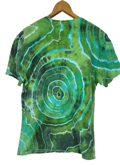 The Verdant Geode Tie-Dye T-Shirt – Adult, Unisex, Size XL