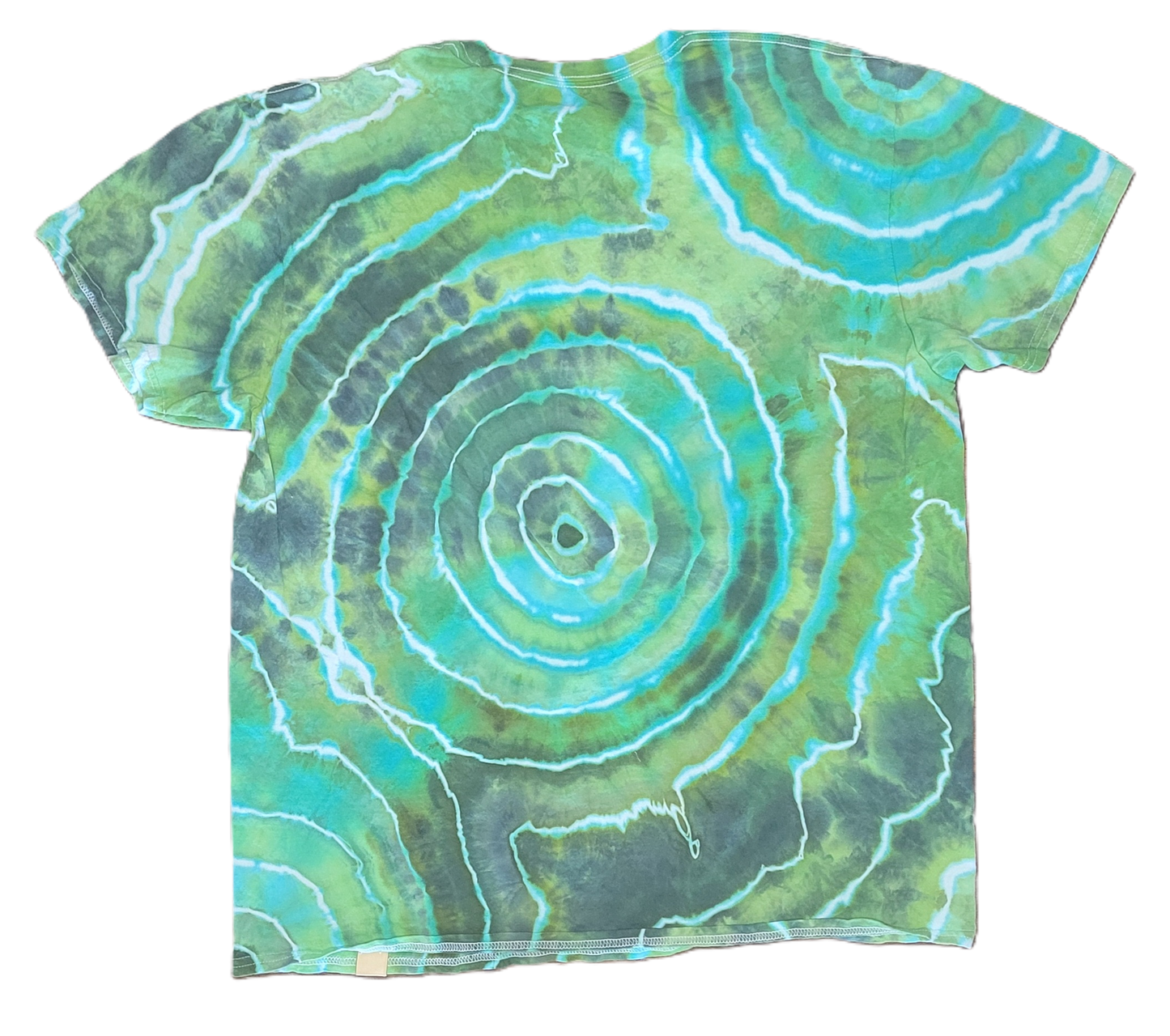 The Verdant Geode Tie-Dye T-Shirt – Adult, Unisex, Size XL