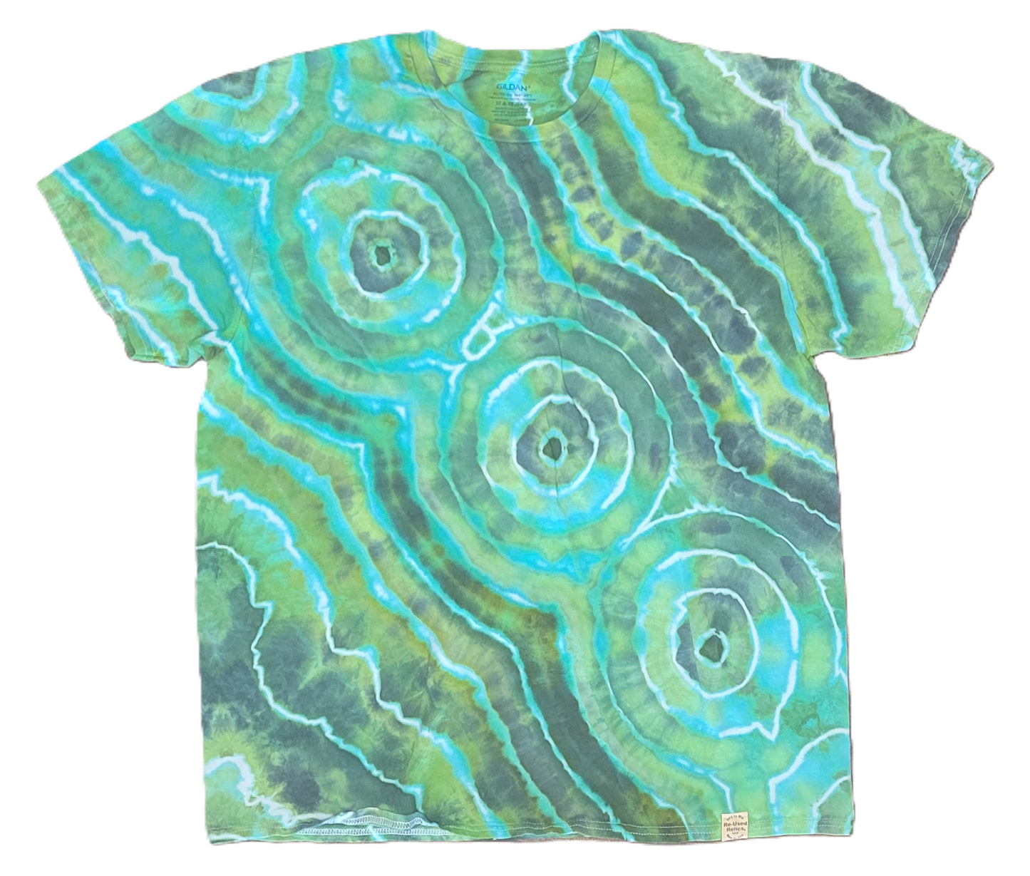 The Verdant Geode Tie-Dye T-Shirt – Adult, Unisex, Size XL