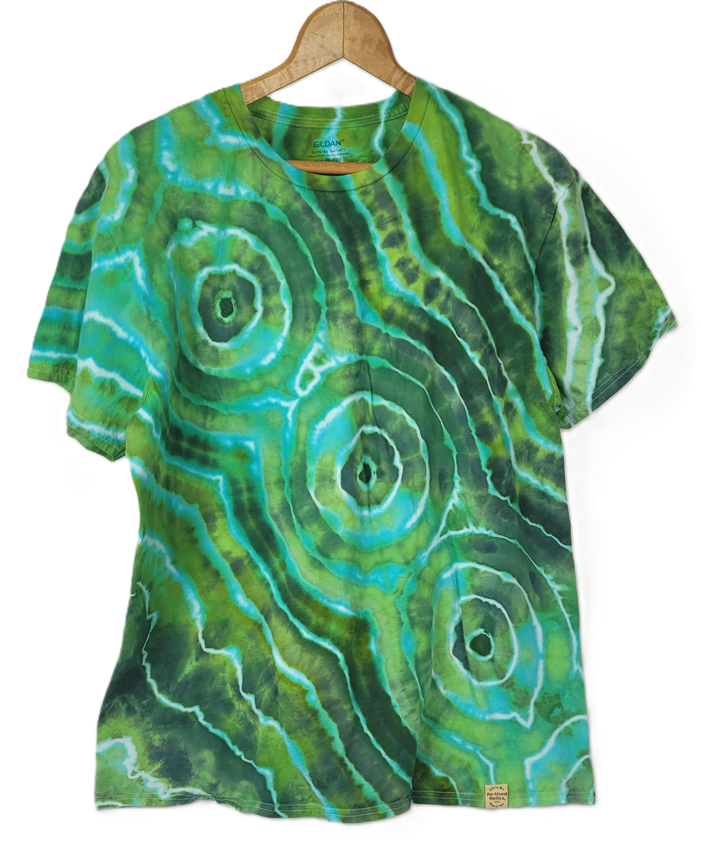 The Verdant Geode Tie-Dye T-Shirt – Adult, Unisex, Size XL